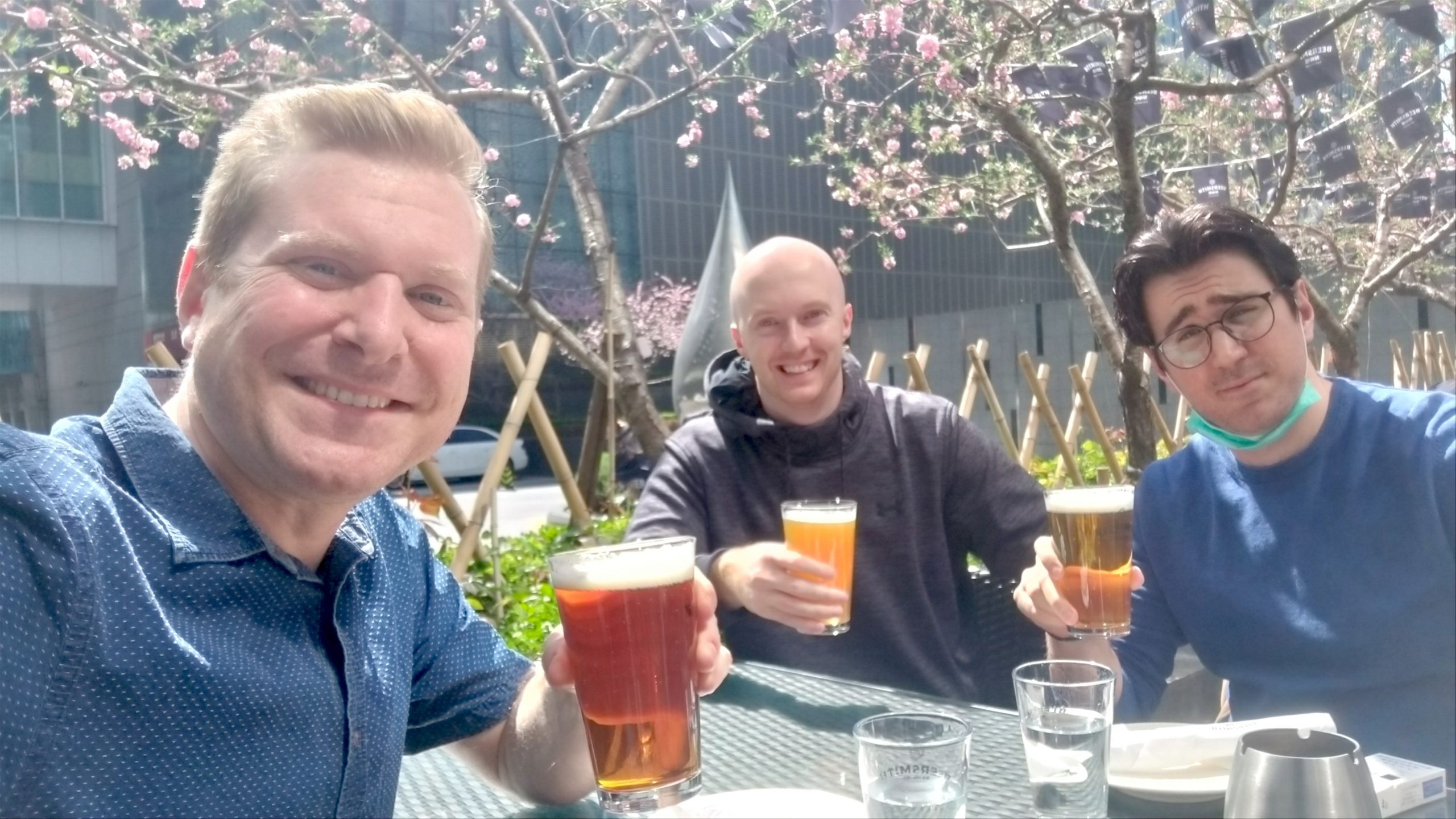 Todd, Rich and Romain reunited at AppInChina HQ in Beijing on April 3, 2020.